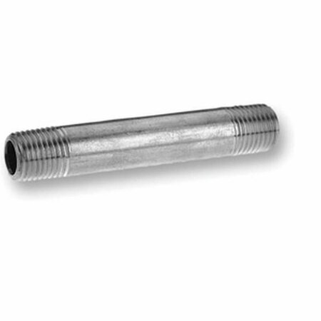 AQUA-DYNAMIC Pipe Nipple, 1-1/4 in, Male, Steel, SCH 40 Schedule, 150 psi Pressure 5566-001
